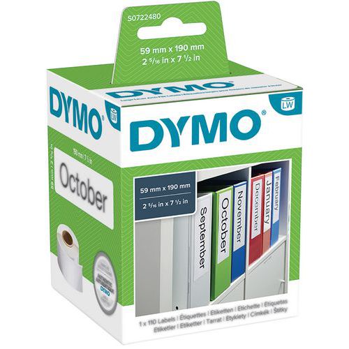 Etiqueta para impressoras de etiquetas Dymo LabelWriter