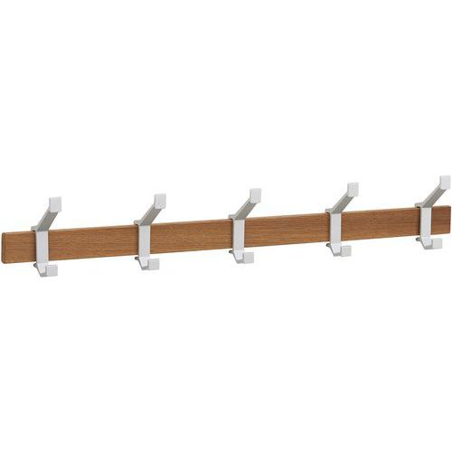 Bengaleiro de parede madeira/prateado – Gardelux