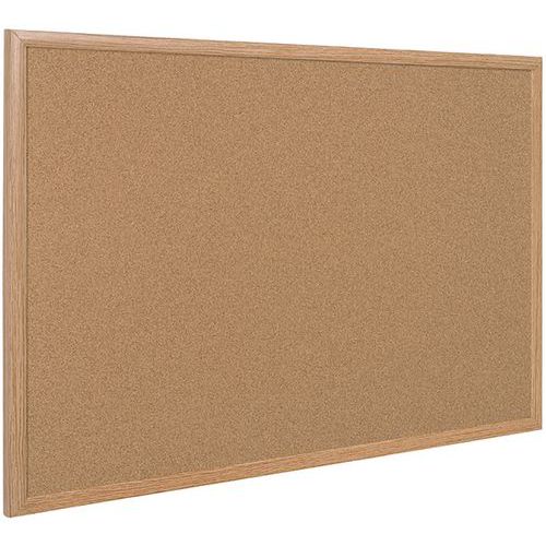 Quadro de exposição em cortiça com moldura em madeira – Earth Bi-Office