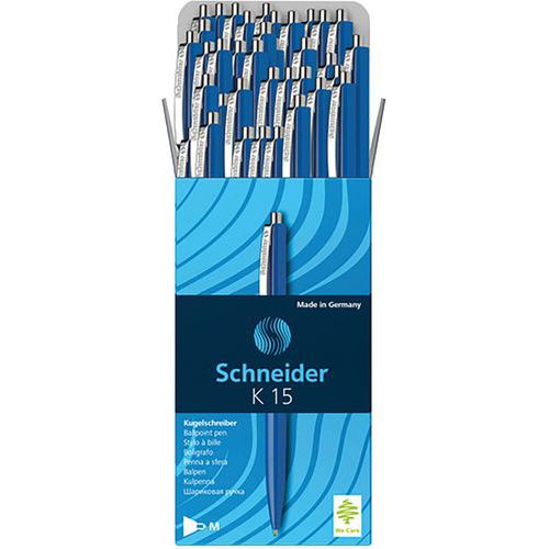 Esferográfica – K15 – azul – 50 unid. – Schneider