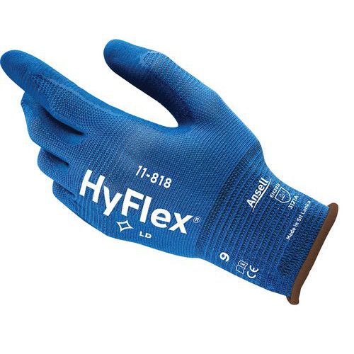 Luvas de manutenção ergonómicas HyFlex® 11-818
