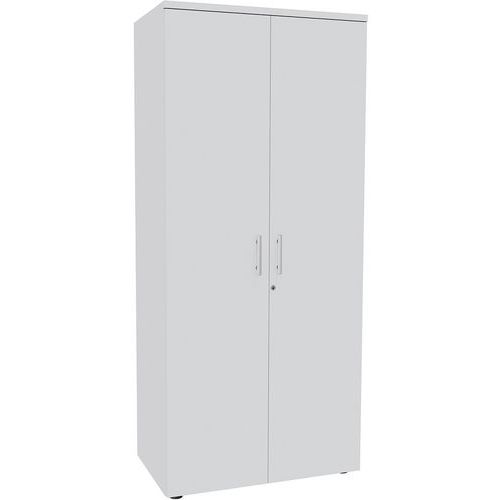 Armário alto Urban com pega brilhante de 180x80 cm e 4 prateleiras – Para montar