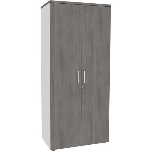 Armário alto Urban com pega brilhante de 180x80 cm e 4 prateleiras – Para montar