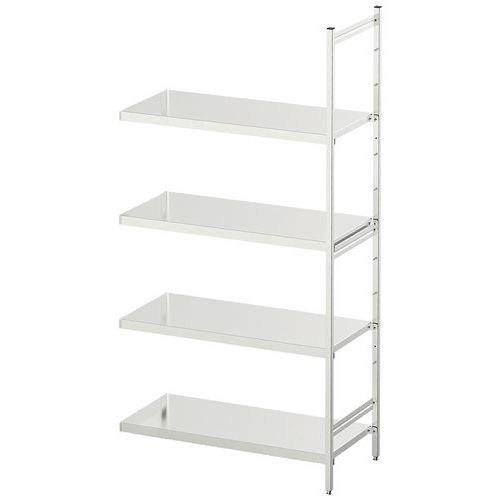 Estante médica em inox Norme 5 – Prateleira integral - Hupfer