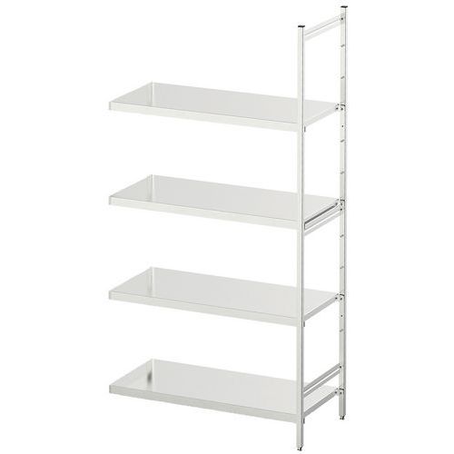 Estante médica em inox Norme 5 – Prateleira integral - Hupfer