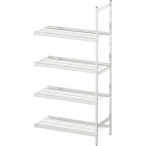 Estante médica em inox Norme 5 – Prateleira de arame - Hupfer