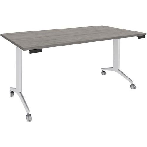 Mesa Idora – 160 x 80 cm – Pés brancos