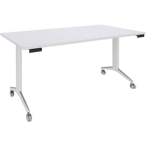 Mesa Idora – 160 x 80 cm – Pés brancos