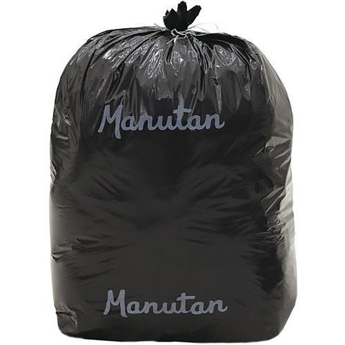 Sacos para caixote de lixo pretos – Resíduos leves – 60 a 160 L - Manutan Expert Sacos para caixote de lixo pretos – Resíduos leves – 60 a 160 L - Manutan Expert