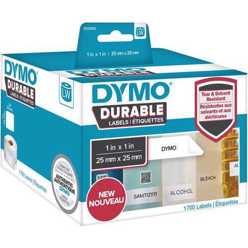 Etiquetas adesivas LabelWriter – Plástico branco – Dymo