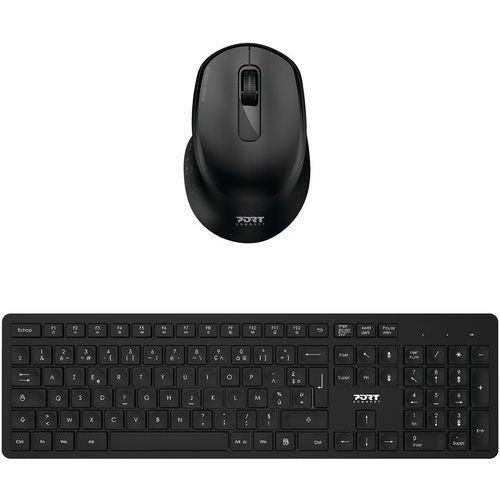Pack de teclado/rato sem fios – Port Connect