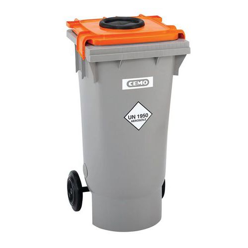 Caixote de lixo para aerossóis – 120 L – Cemo