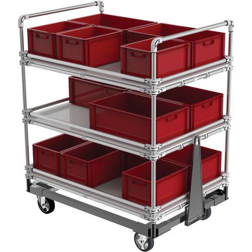 Carro em alumínio com timão – 350 kg – Trilogiq Carro em alumínio com timão – 350 kg – Trilogiq