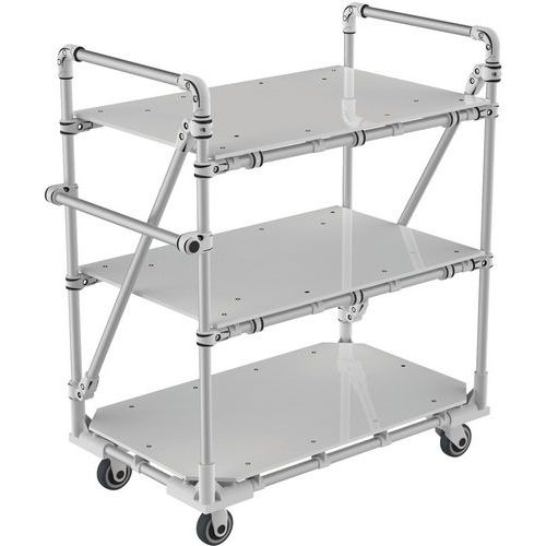 Carro modular em alumínio – 350 kg – Trilogiq Carro modular em alumínio – 350 kg – Trilogiq