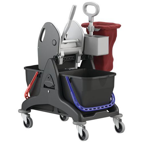 Carro Tristar 30 Basic e espremedor de prensa – 2 x 15 L – ICA Carro Tristar 30 Basic e espremedor de prensa – 2 x 15 L – ICA