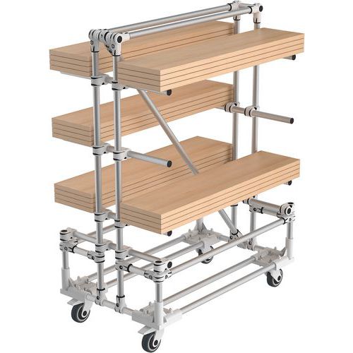 Mini Rack Cantilever móvel – carga 350 kg por nível – Trilogiq