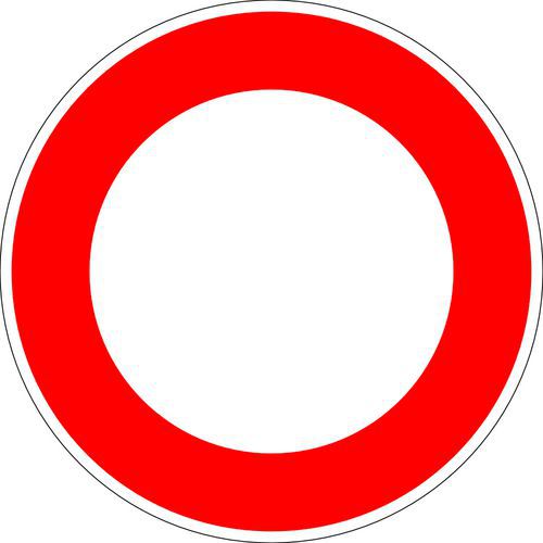 Painel de sinalização B0 – Trânsito proibido – Kelias