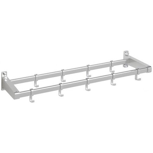 Suporte de cabides de parede Gardelux 1 – gancho duplo  - Gardelux