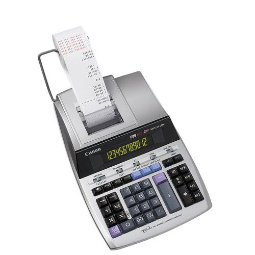 Calculadora impressora de 12 dígitos e ecrã LCDMP 1211-LTSC GB – Canon