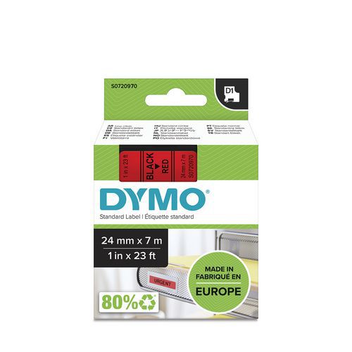 Cassete de fita D1 com 24 mm de largura – Dymo