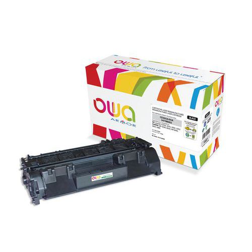 Toner de capacidade padrão compatível com HP 05A preto – OWA