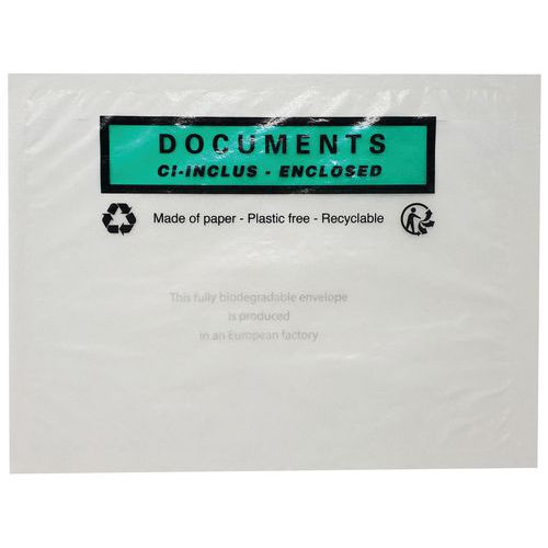 Bolsa porta-documentos – Transparente – Documento incluído