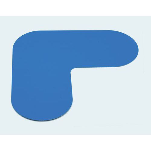 Fita adesiva em PVC de marcação de pavimento – Canto 180 x 180 mm – Gergosign