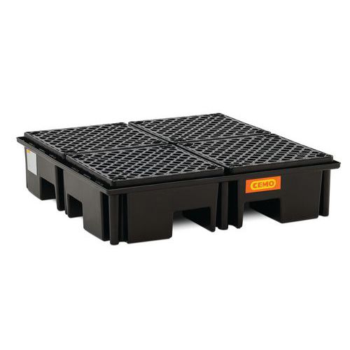 Caixa de retenção de polietileno para palete 220/4 – 120x120 cm – CEMO Caixa de retenção de polietileno para palete 220/4 – 120x120 cm – CEMO