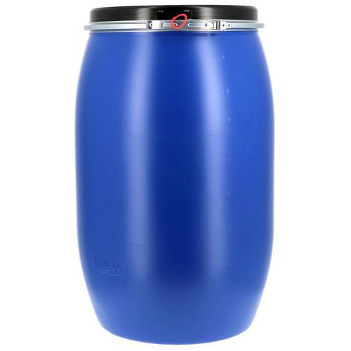Bidão de 30 a 220 L de abertura total com homologação UN – Azul