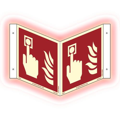Painel fotoluminescente – ponto de chamada de incêndio – Supernova+®