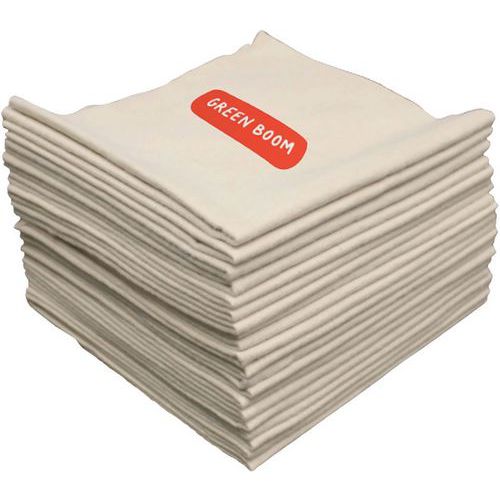 Tapetes absorventes Green Boom exclusivamente para óleo – almofadas de 50×40 cm para controlo de derrames de ó