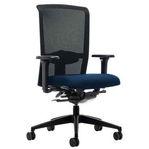 Cadeira de escritório com mecanismo síncrono LX282 NPR apoios para os braços 4D – Interstuhl Cadeira de escritório com mecanismo síncrono LX282 NPR apoios para os braços 4D – Interstuhl