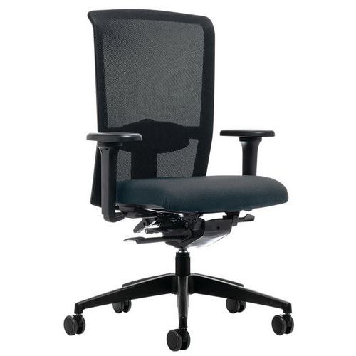 Cadeira de escritório com mecanismo síncrono LX282 NPR apoios para os braços 4D – Interstuhl Cadeira de escritório com mecanismo síncrono LX282 NPR apoios para os braços 4D – Interstuhl