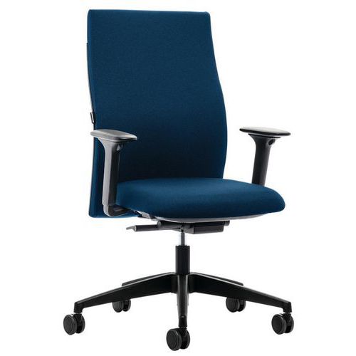 Cadeira de escritório com mecanismo síncrono automático LX154, apoios para os braços 4D – Interstuhl Cadeira de escritório com mecanismo síncrono automático LX154, apoios para os braços 4D – Interstuhl