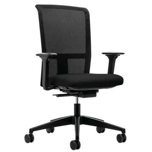 Cadeira de escritório com mecanismo síncrono automático LX252, apoios para os braços 4D – Interstuhl Cadeira de escritório com mecanismo síncrono automático LX252, apoios para os braços 4D – Interstuhl