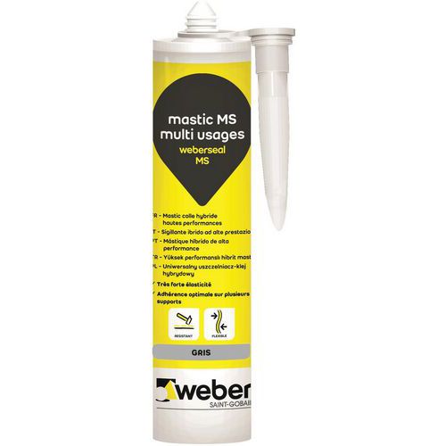 Mástique multiusos – Weberseal MS – 290 ml Mástique multiusos – Weberseal MS – 290 ml