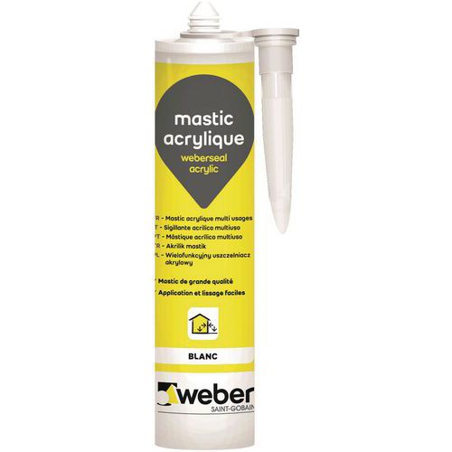 Mástique multiusos acrílico – Weberseal – 300 ml