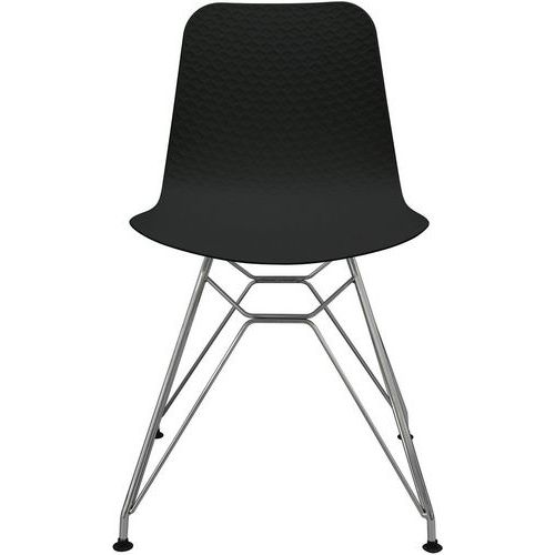 Conjunto de 2 cadeiras Uxsteel com pé cromado – Paperflow