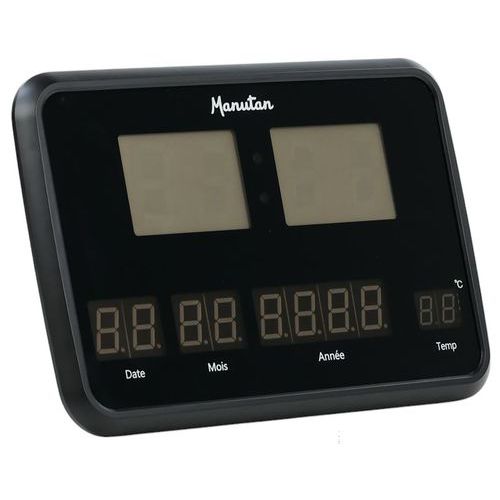 Relógio de parede LED retangular de grande formato - Manutan Expert