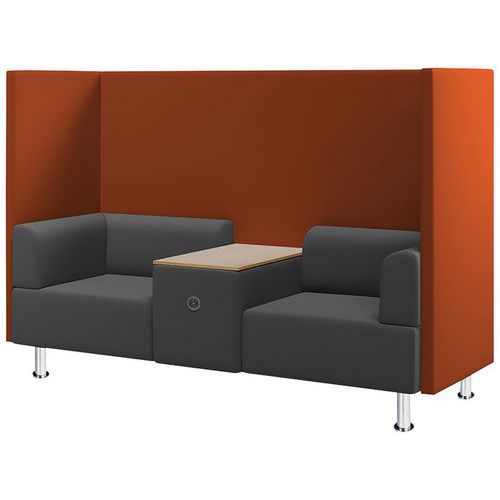 Poltrona acústica com mesa/tomada europeia – CEP