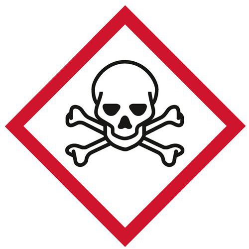 Marcação de tubagens GHS06 – tóxico – Systemtext