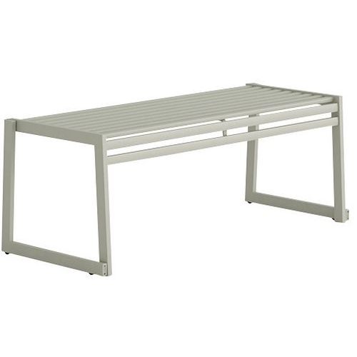 Banco sem espaldar em aço galvanizado – L: 120 cm