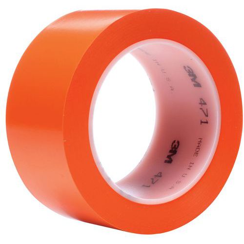 Fita adesiva de vinil 471 – laranja – 33 m – 3M™