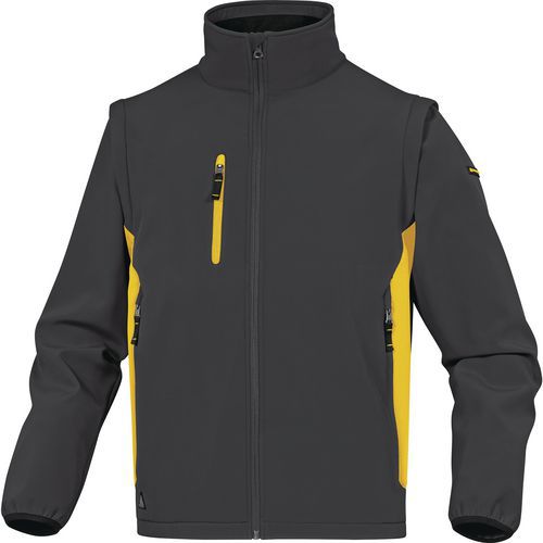 Casaco softshell em poliéster e elastano com mangas amovíveis – Delta Plus