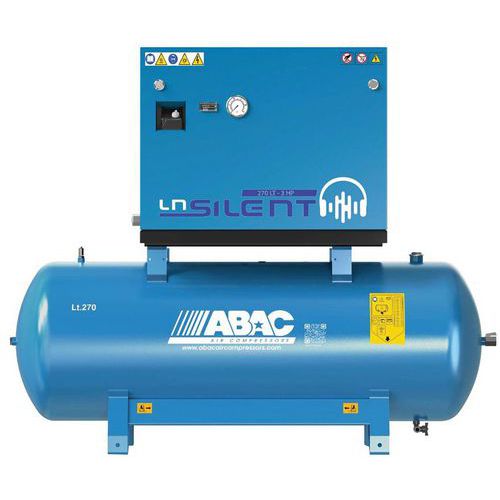 Compressor de pistões lubrificado 270 L 5,5 CV – Gama SILENT