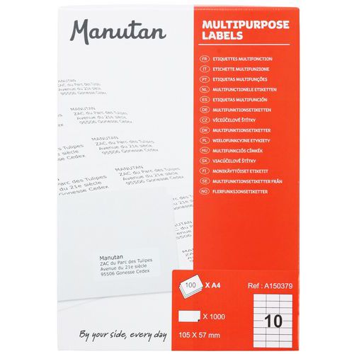 Etiquetas multifuncionais - Manutan Expert