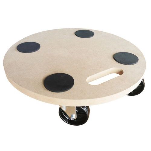 Plataforma móvel redonda – capacid. 200 kg – Manutan Expert