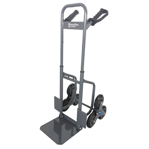 Transportador com 3 rodas e aba retrátil – capacidade de 150 kg – Manutan Expert Transportador com 3 rodas e aba retrátil – capacidade de 150 kg – Manutan Expert