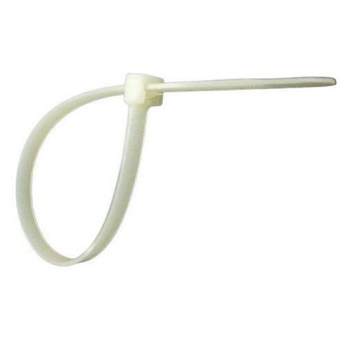 Abraçadeiras brancas em nylon – largura de 3,6 mm – Manutan