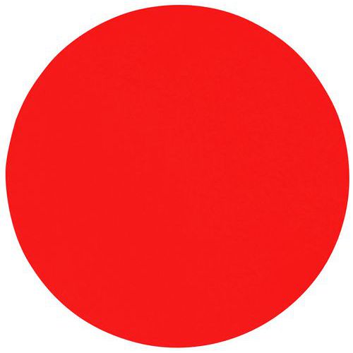 Autocolante redondo para marcação de pavimento – 90 mm - Manutan Expert